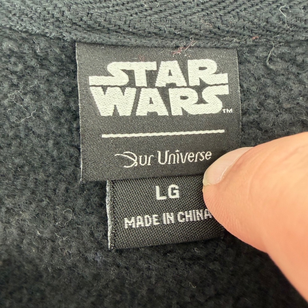 Star Wars Our Universe Sweatshirt Mens LG Black Mandalorian This Is The Way - Picture 4 of 8